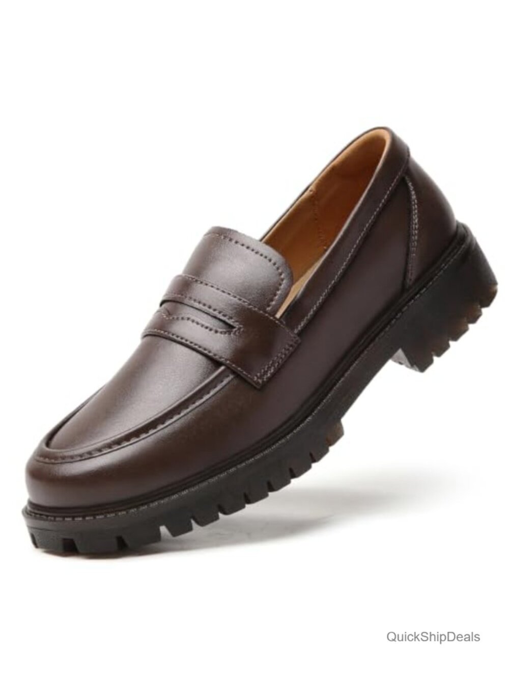 Women's Penny Loafers Classic Leather Non Slip Comfortable Flats